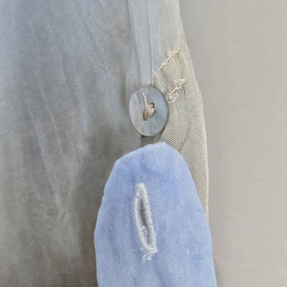 Fantazia 100% Silk Ombre Sheer Lace Fairycore Balletcore Whimsy Tunic Top Size M - Picture 7 of 10